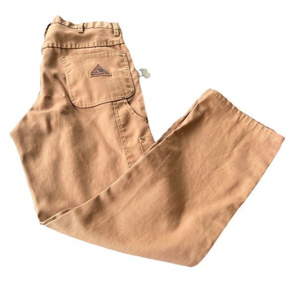 Bulwark Flame Resistant Dungarees Hammer Loop Carpenter Pants FR 36x32 - Picture 1 of 10